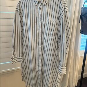 Banana Republic Long Sleeve Striped Dress